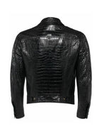 Next Gen Nyc S2 Brooks Marks Croc Black Leather Jacket