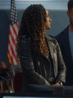 The Rookie S08 Nyla Harper Black Leather Jacket