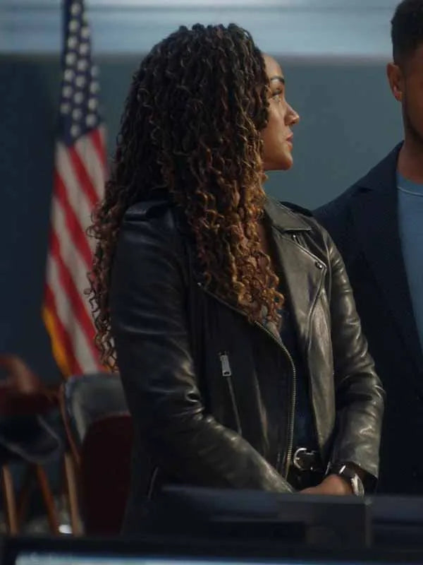 The Rookie S08 Nyla Harper Black Leather Jacket