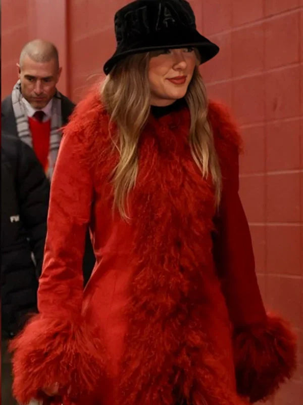Taylor Swift Red Coat Chiefs Game