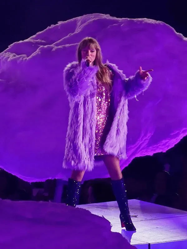 Taylor-Swift-Eras-Tour-Purple-Fur-Coat