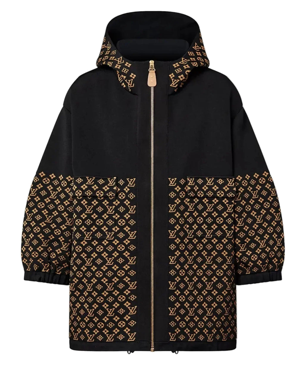 Taylor-Swift-Louis-Vuitton-Brown-And-Black-Jacket