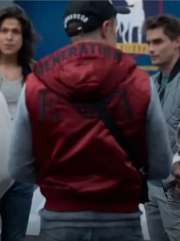 Ted Lasso S02 Phil Dunster Red Hooded Vest
