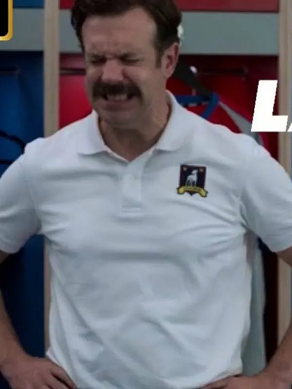 Ted Lasso S04 Jason Sudeikis White Polo T Shirt