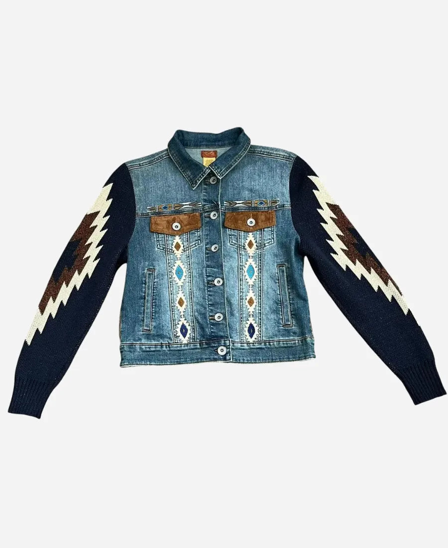 Carmen Moore Allegiance S03 Aztec Denim Jacket