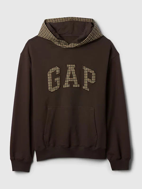 Terra-Brown-Gap-Houndstooth-Logo-Hoodie