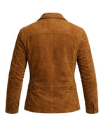 The Adventures of Cliff Booth Brad Pitt Suede Leather Jacket