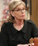 The Big Bang Theory Christine Baranski Black Wool Jacket