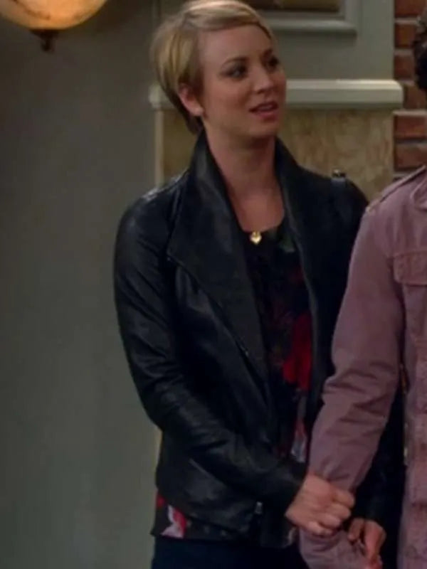 The Big Bang Theory S08 Penny Black Leather Jacket
