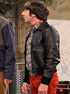 The Big Bang Theory S08 Howard Wolowitz Black Leather Jacket