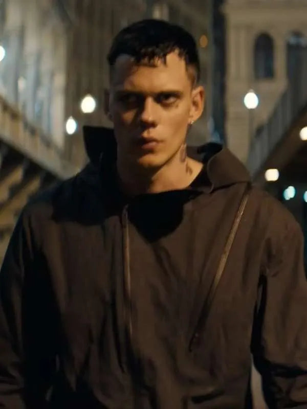 Bill Skarsgard The Crow 2024 Hooded Jacket
