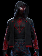 The End Spider-Man Miles Morales Red and Black Hoodie
