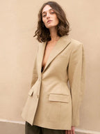 The-Frankie-Shop-Colette-Camel-Hourglass-Blazer