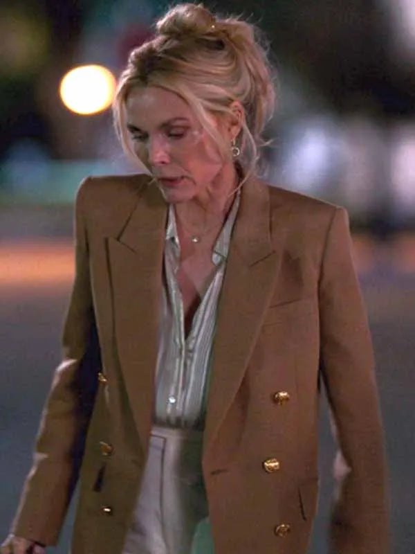 The Madison S01 Michelle Pfeiffer Brown Blazer