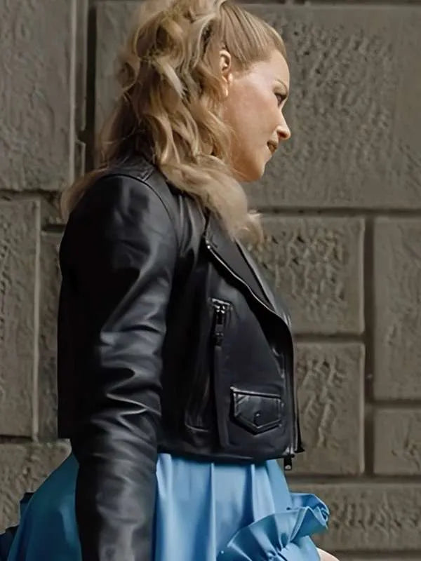 Elizabeth Banks The Miniature Wife Black Leather Jacket