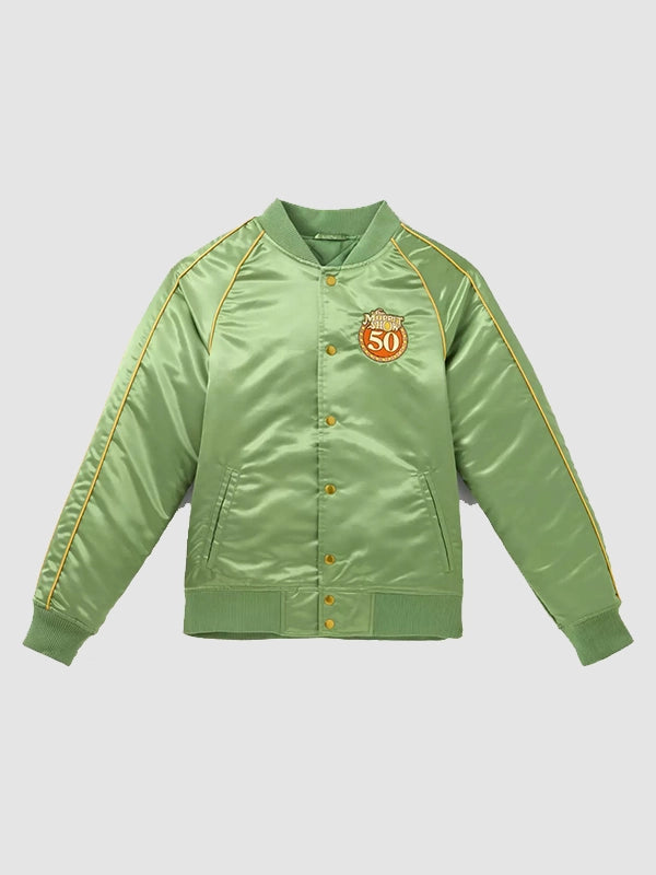 The Muppet Show 50th Anniversary Green Satin Jacket