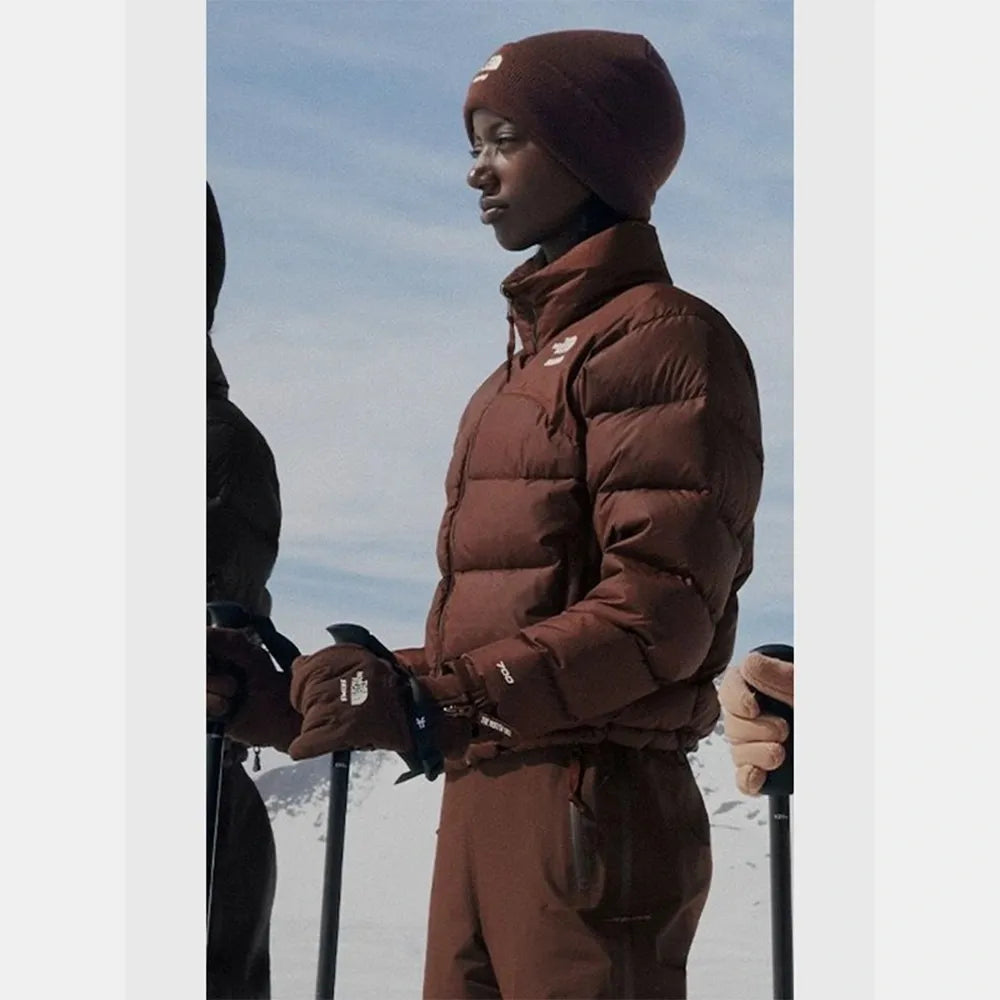 The-North-Face-x-Skims-Puffer-Jacket-Brown