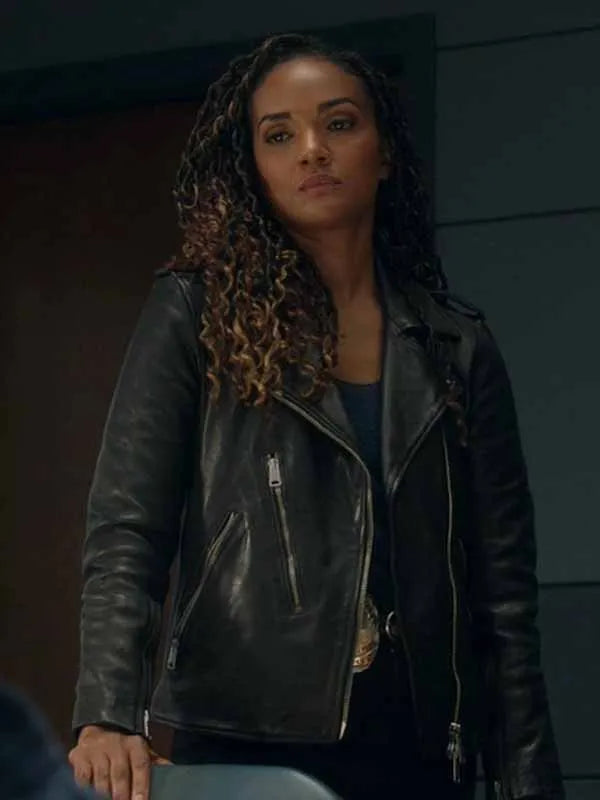 The Rookie S08 Nyla Harper Black Leather Jacket