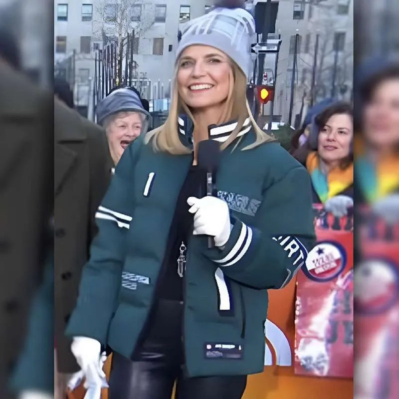 The-Today-Show-Savannah-Guthrie-Philadelphia-Eagles-Puffer-Jacket-Green