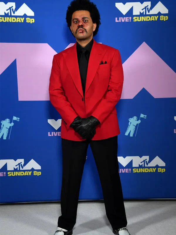 The Weeknd Red Suit