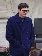 The Beauty 2026 Ashton Kutcher New  Blue Peacoat