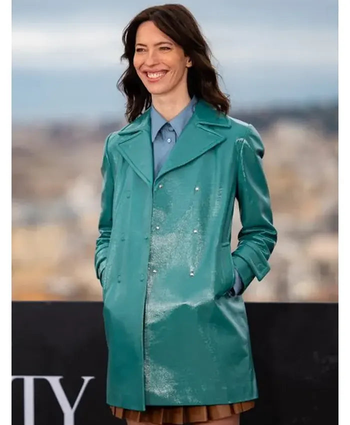 The Beauty S01 Rebecca Hall New  Real Leather Coat