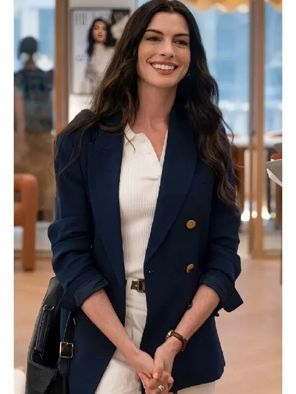 The Devil Wears Prada 2 Anne Hathaway Double Breasted Blazer