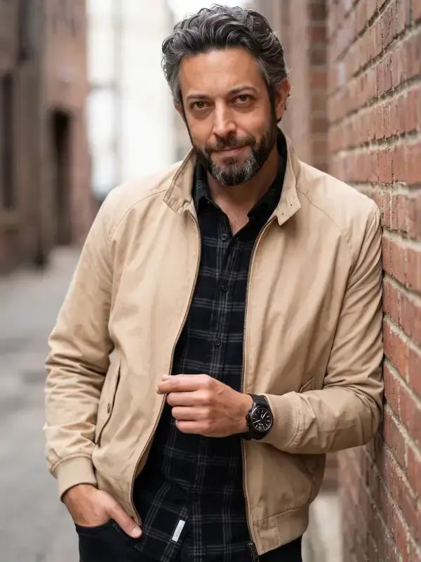 The Fix 2026 Zachary Levi Beige Jacket