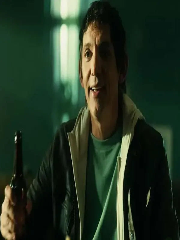 The Gentleman Thief 2026 Lukas Haas Black Leather Jacket