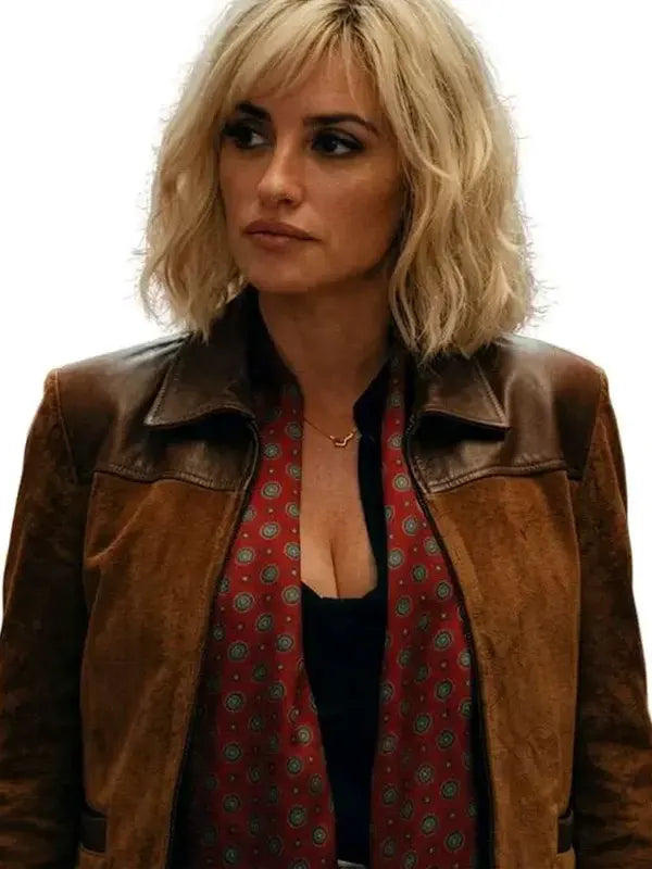 The Invite 2026 Penelope Cruz Brown Suede Jacket