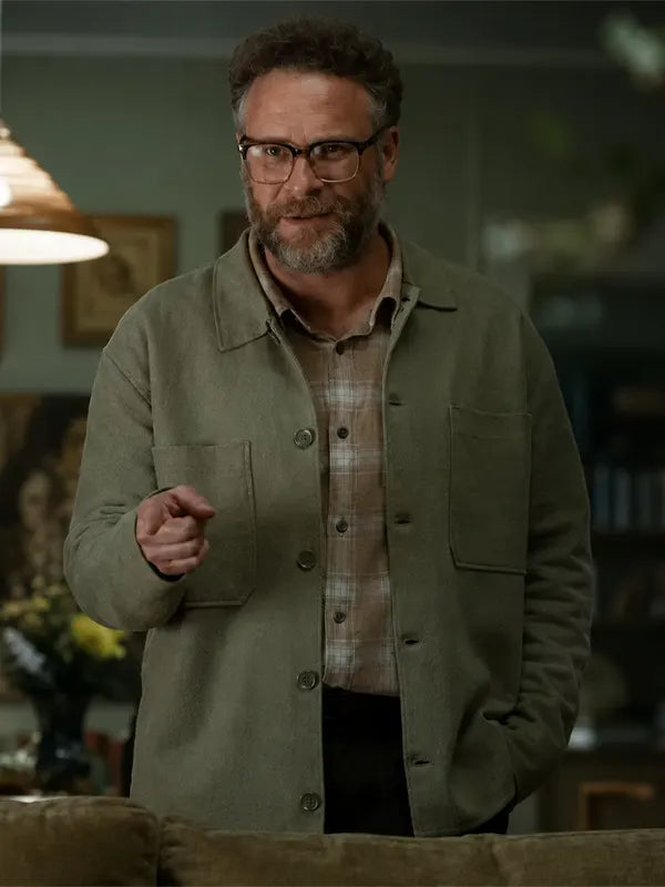 The Invite 2026 Seth Rogen Green Wool Jacket