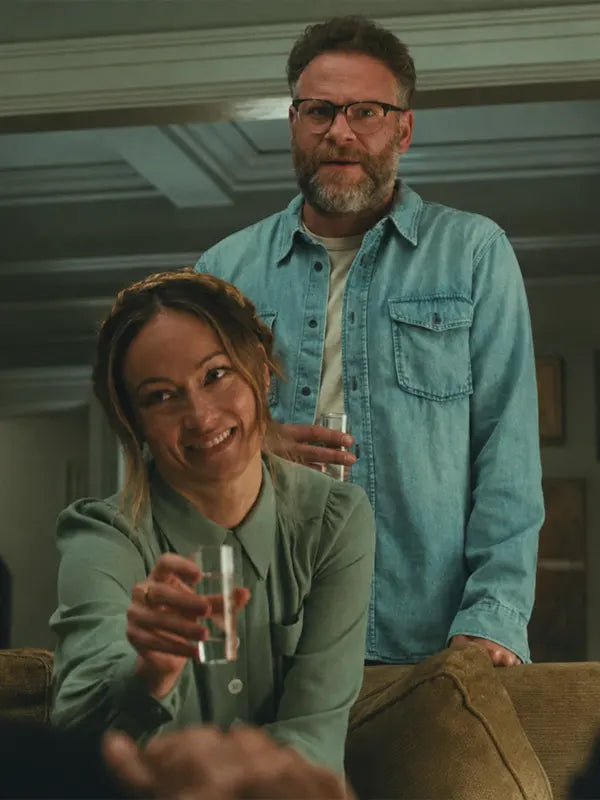 The Invite 2026 Seth Rogen Blue Denim Jacket