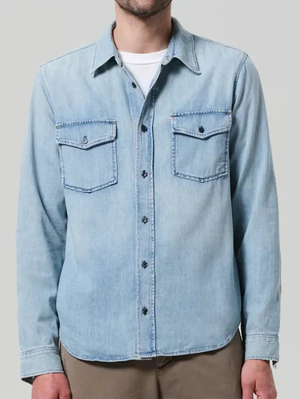The Invite 2026 Seth Rogen Blue Denim Jacket