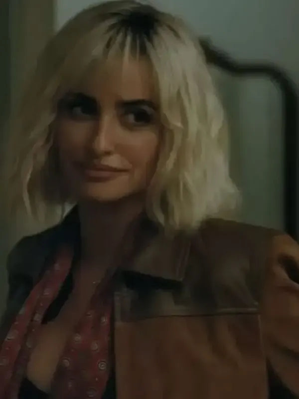 The Invite 2026 Penelope Cruz Brown Suede Jacket