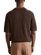 The Young And The Restless Nate’s Brown Striped Knit Shirt