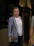 The Young and the Restless Sharon Newman Blue Striped Blazer