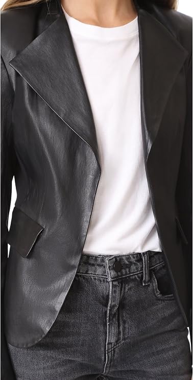 Theory Peplum Leather Jacket