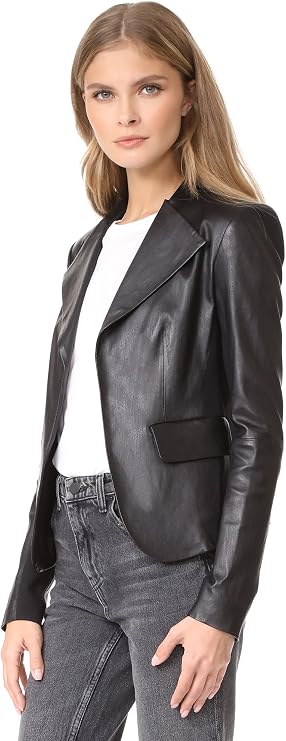 Theory Peplum Leather Jacket
