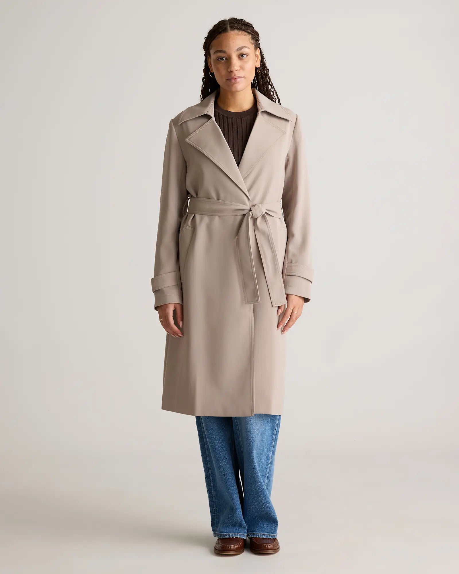 Timeless Quince trench coat for women