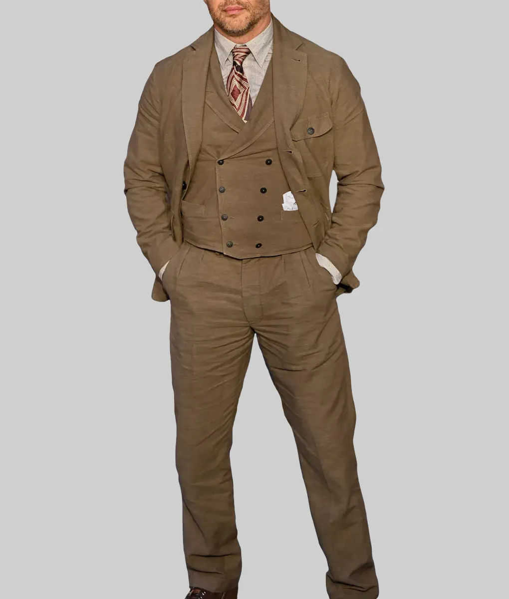 Tom-Hardy-Brown-3-Piece-Suit