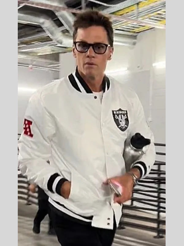 Tom Brady Raiders White Jacket