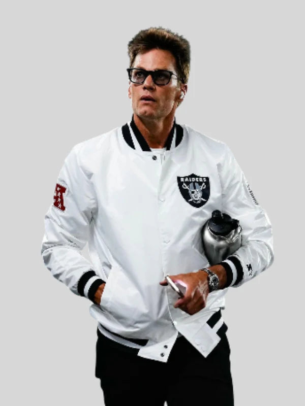 Tom Brady Raiders White Jacket