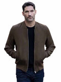 Tom Ellis CIA S01 Brown Jacket