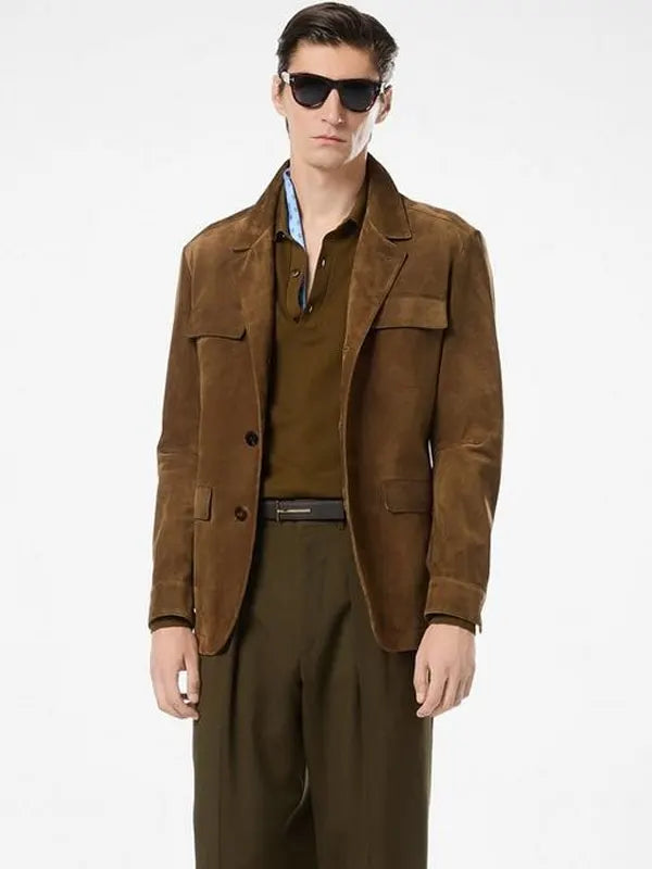 Tom Ford Suede Jacket Brown