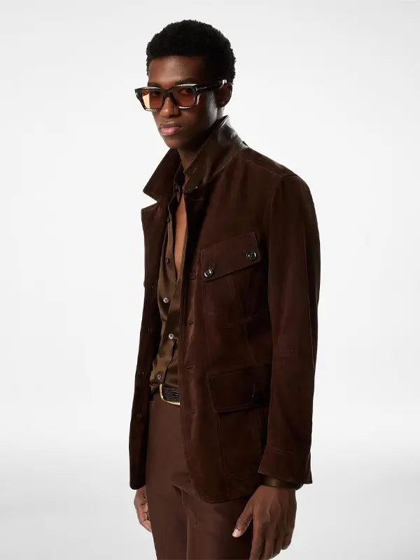 Tom Ford Suede Jacket Brown