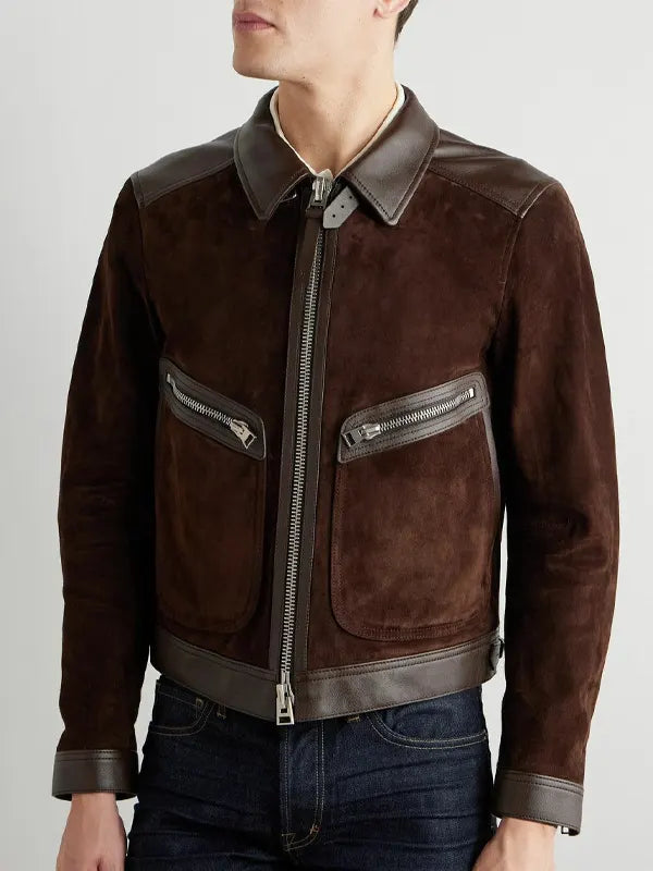 Tom Ford Suede Jacket Brown