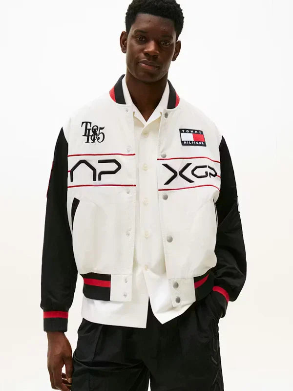 Tommy Hilfiger F1 Movie Racing Varsity Jacket