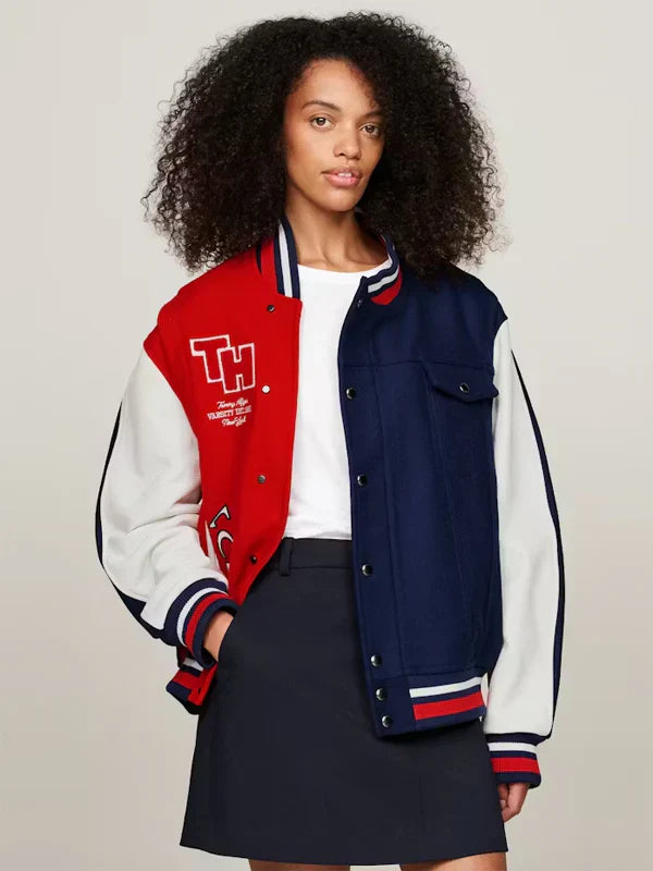 Tommy x Mercedes F1 Varsity Jacket