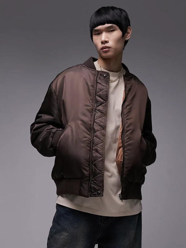 Topman-Reversible-Ma1-Bomber-Jacket-In-Brown