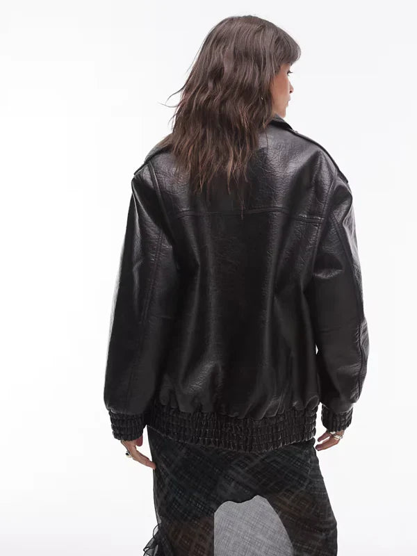 Topshop-Faux-Leather-Oversized-Bomber-Jacket-Black